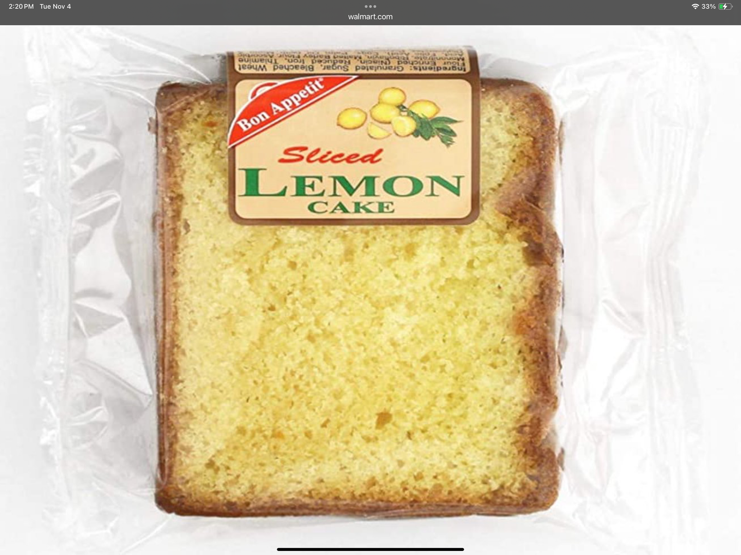 Bon Appetit Lemon Cake