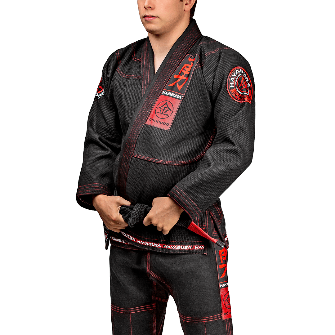 Hayabusa Goorudo 3 Gold Weave Jiu Jitsu Gi - Black