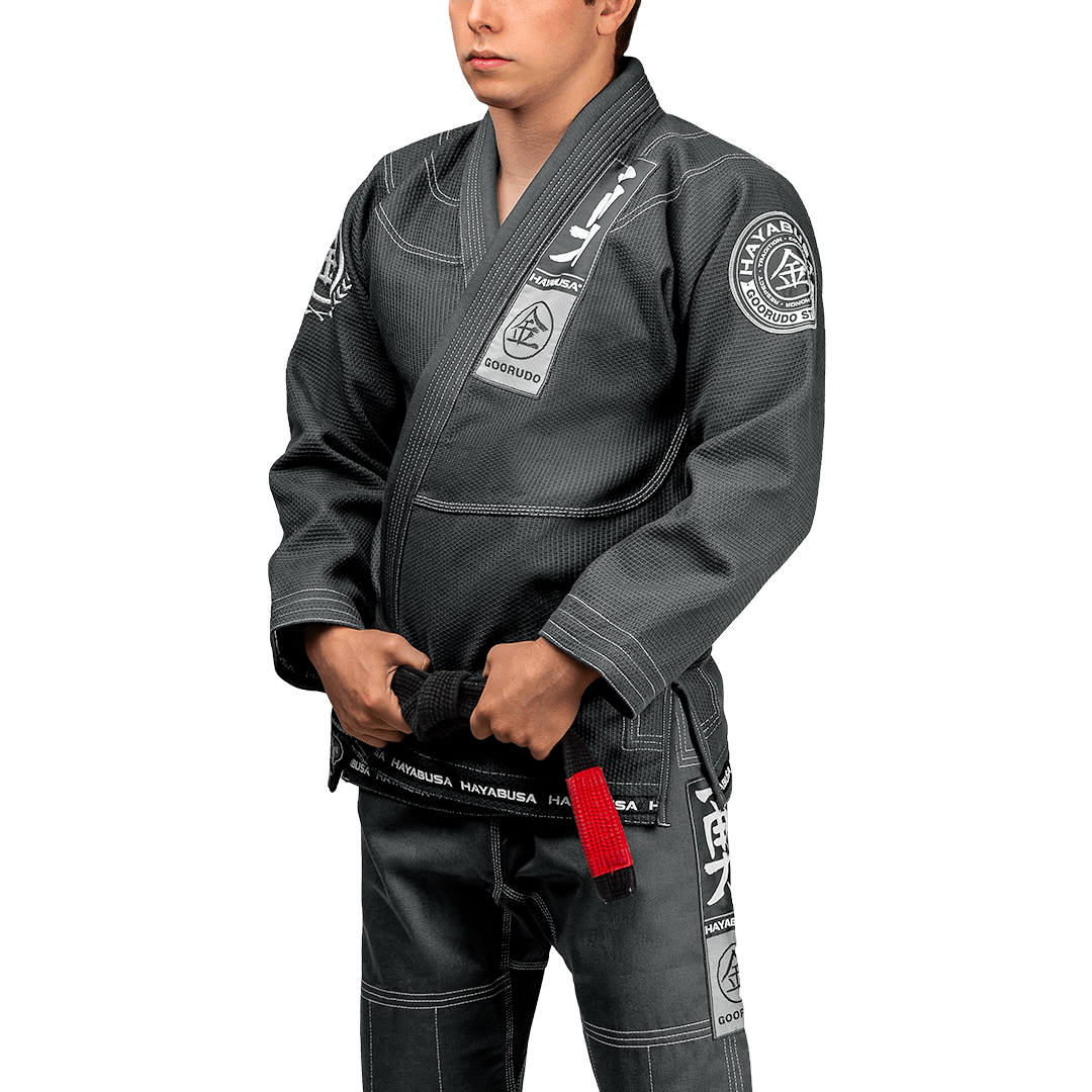 Hayabusa Goorudo 3 Gold Weave Jiu Jitsu Gi - Gray