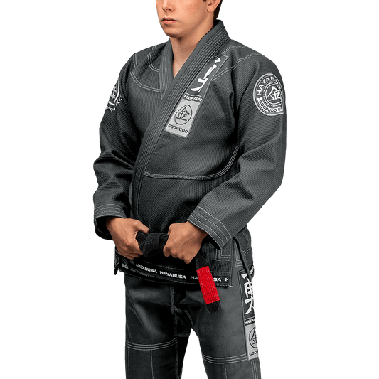 Hayabusa Goorudo 3 Gold Weave Jiu Jitsu Gi - Gray