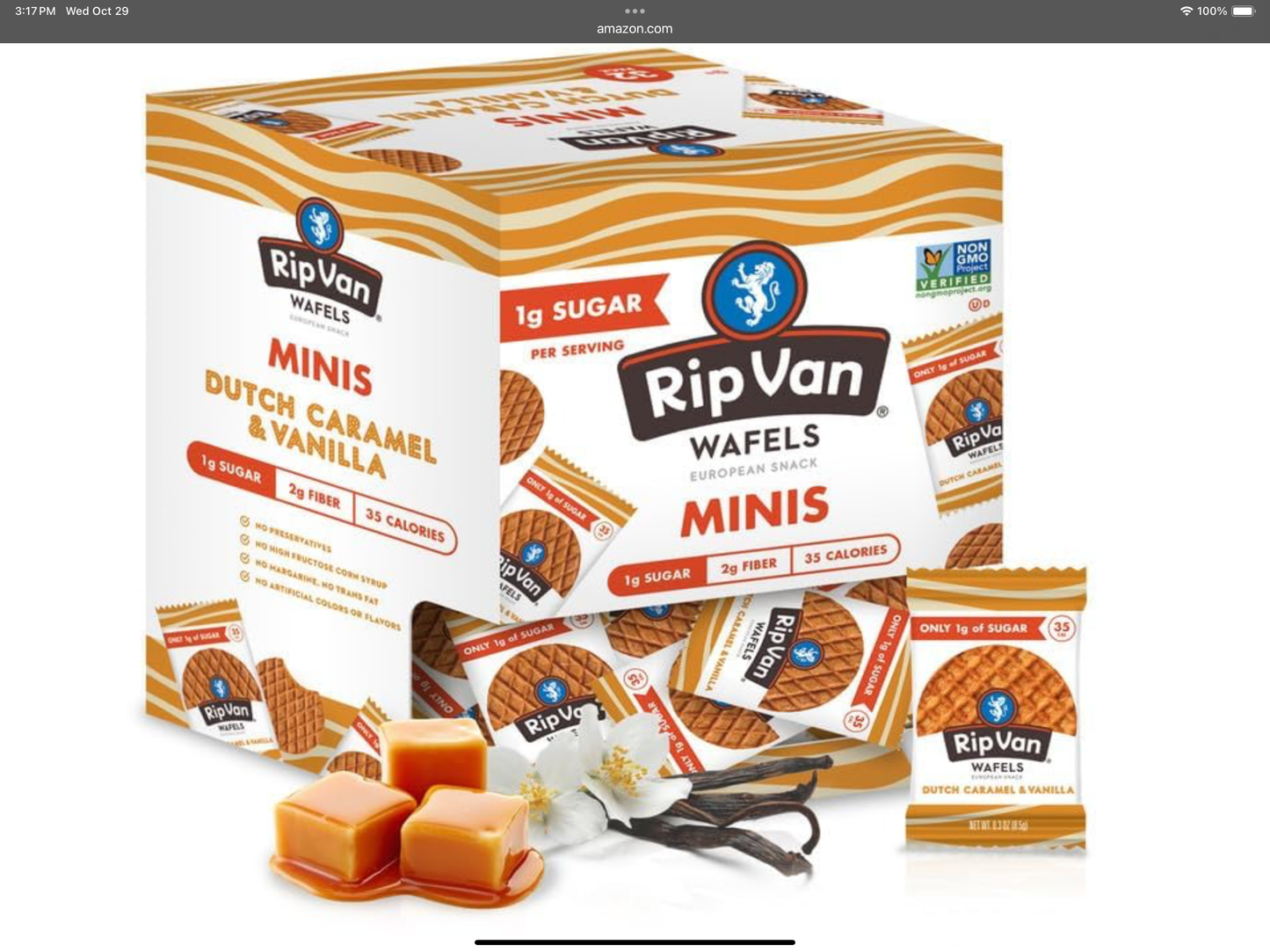 Rip Van Waffels Dutch Caramel & Vanilla Mini