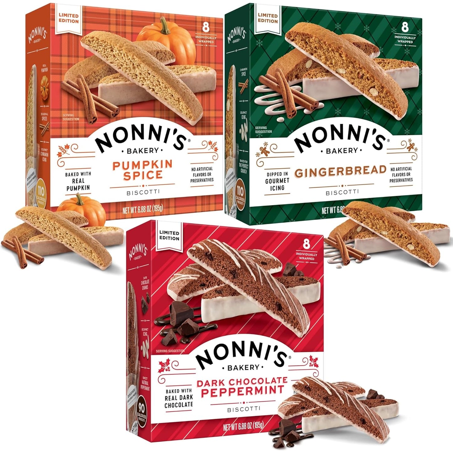 Nonni's Holiday Italian Biscotti Cookies