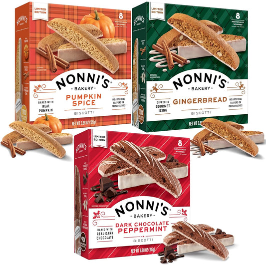 Nonni's Holiday Italian Biscotti Cookies